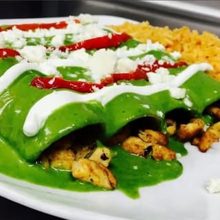 Chicken & Spinach Enchiladas