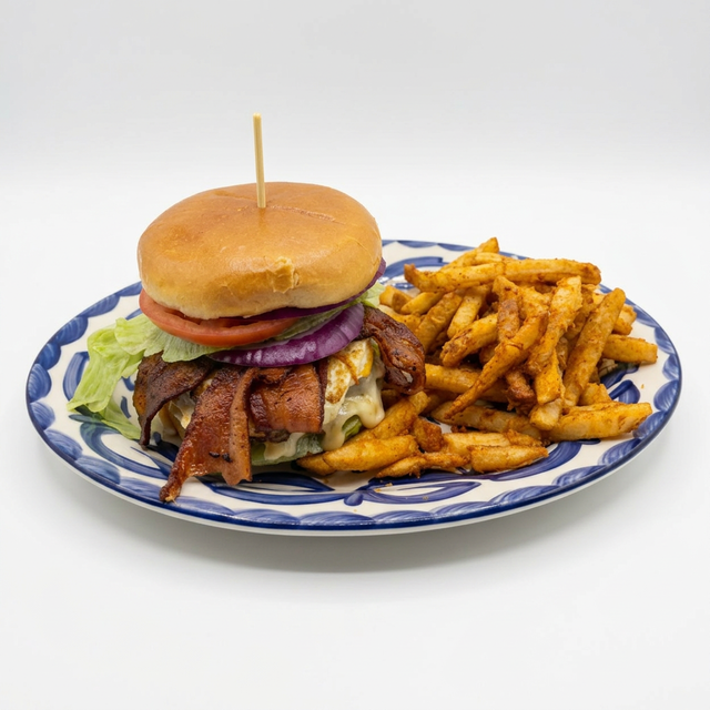 El Rodeo’s Bacon Burger.